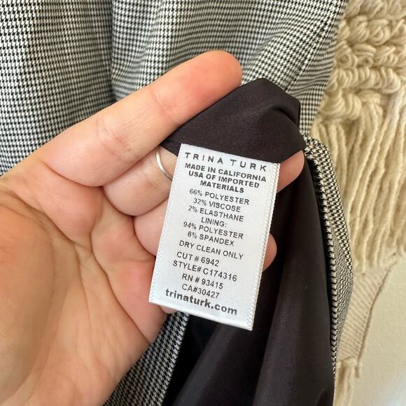 Trina Turk Houndstooth Sheath Dress - Picture 4 of 6